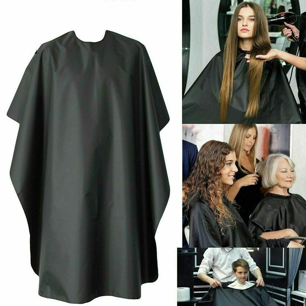 Peleryna fryzjerska do strzyżenia włosów dla barbera, profesjonalna peleryna do salonu fryzjerskiego, fartuch fryzjerski, czarna peleryna fryzjerska, fartuch do strzyżenia włosów.