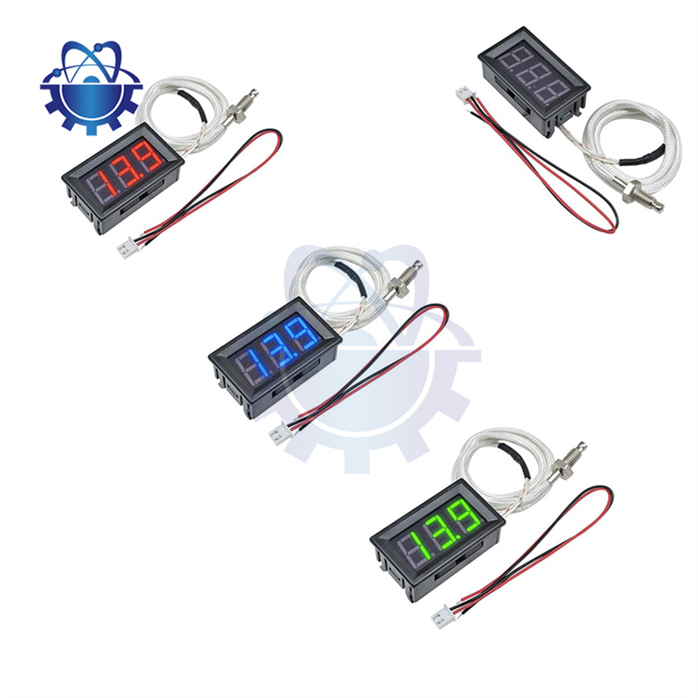 Termómetro de visualización LED de tubo digital XH - b310 termómetro de 12v termómetro tipo K M6 termómetro sonda de sensor de resistencia térmica - 30 - 800 ℃.