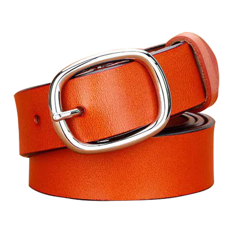 Retro Art Fine Belt Women's Genuine Leather Needle Buckle Soft Small Belt Casual Simple Versatile Decorative Belt New Trend