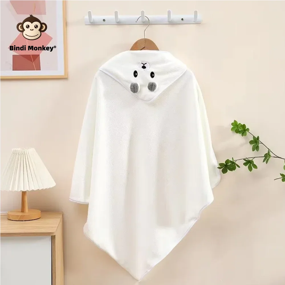 0-3Y Baby Shower Unisex Accappatoio per bambini Mantello di flanella Cartoon Boy Girl Ultra-morbido con cappuccio Spa Accappatoio Asciugamano da bagno Neonato Cover-Up