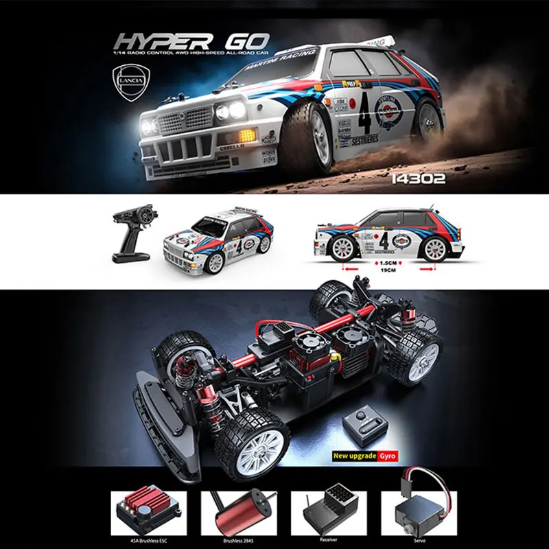 Hyper Go MJX 14301 14302 14303 1/14 4WD voiture RC 65 km/h sans brosse 2.4G voiture télécommandée tout-terrain haute vitesse voitures RC camion jouet