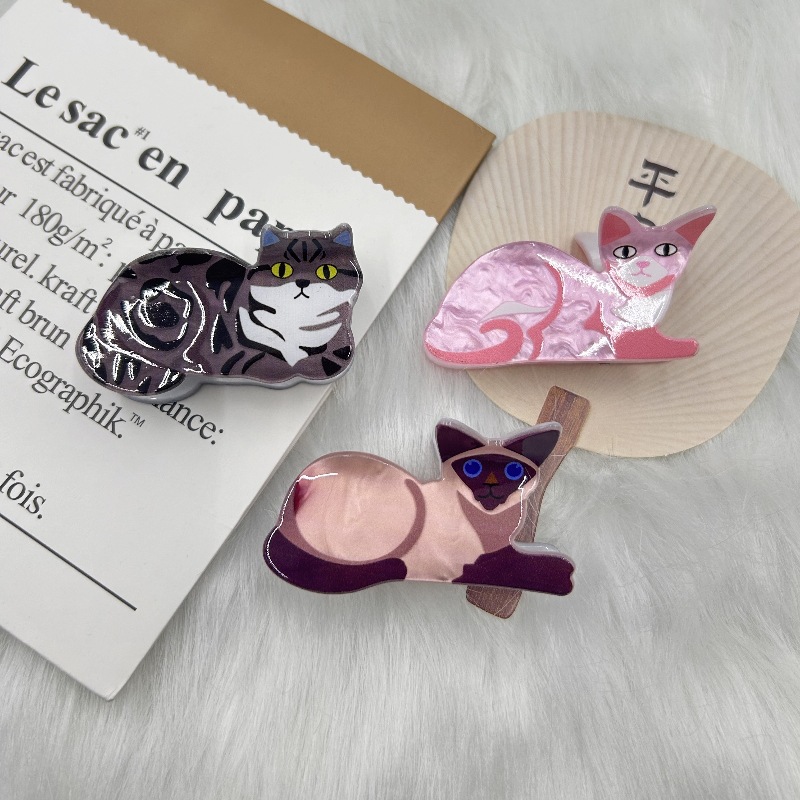 Spinka do włosów dla kota Lady Girl Śliczna mała spinka do włosów Krótkie długie włosy Spinka do włosów dla córki Kochanka Dziewczyna Partner szkolny