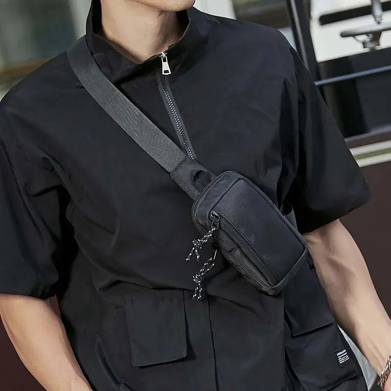 Umhängetasche Herren trend ige Marke japanische Street Trend Sport Mini Brusttasche Ins Herren Diagonale Umhängetasche einfache Umhängetasche