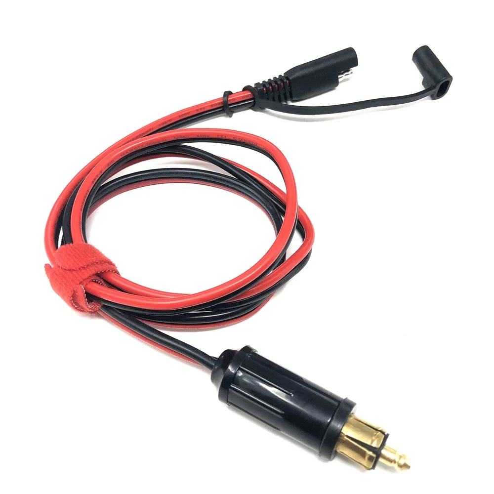 Arnés de alta resistencia DIY 14AWG enchufe de desconexión rápida SAE a DIN Hella enchufe 90cm para motocicletas BMW