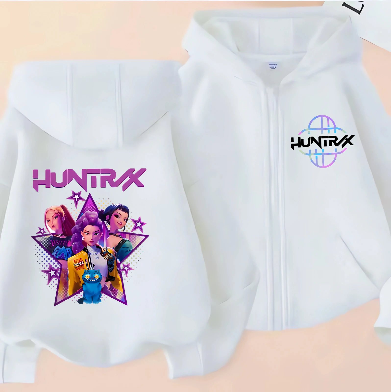 เสื้อฮู้ดซิป Y2k สไตล์ Kpop ลาย Demon Hunters เสื้อคลุมเด็ก เสื้อผ้าเด็กผู้หญิง เด็กผู้ชาย เสื้อฮู้ดซิป เสื้อคลุมลำลองสำหรับเด็ก