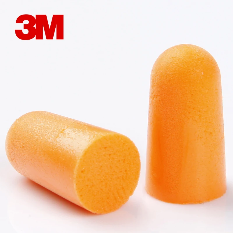 3M ที่อุดหู 1100 1110 แพ็ค 2 โฟมป้องกันหูเสียงรบกวนไม่มีการฉีกขาดป้องกันสิ่งสกปรกความยืดหยุ่นที่ดีทํางาน Study REST Sleep
