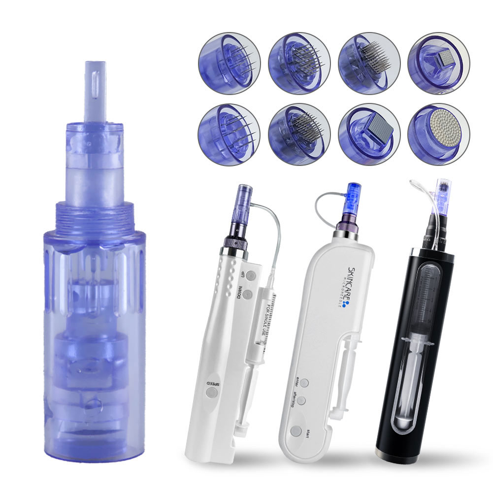 Hydra Meso Pen-Patronennadel, 9, 12, 36 42, runde 3D-5D-Mikronadel mit Spritze für Mesotherapie-Stift, Gesichts-Hydratations-Lifting