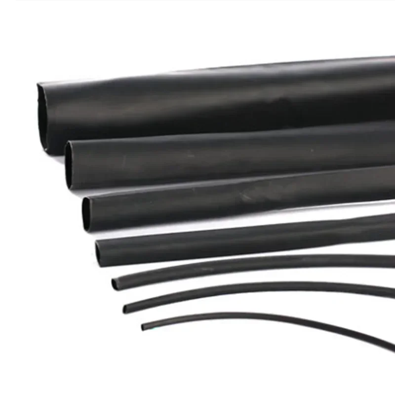 2:1 Đen 1 2 3 5 6 8 10 12 14 16 Đường Kính 18Mm Nhiệt Heatshrink Ống Ống sleeving Quấn Dây Bán DIY Kết Nối Sửa Chữa