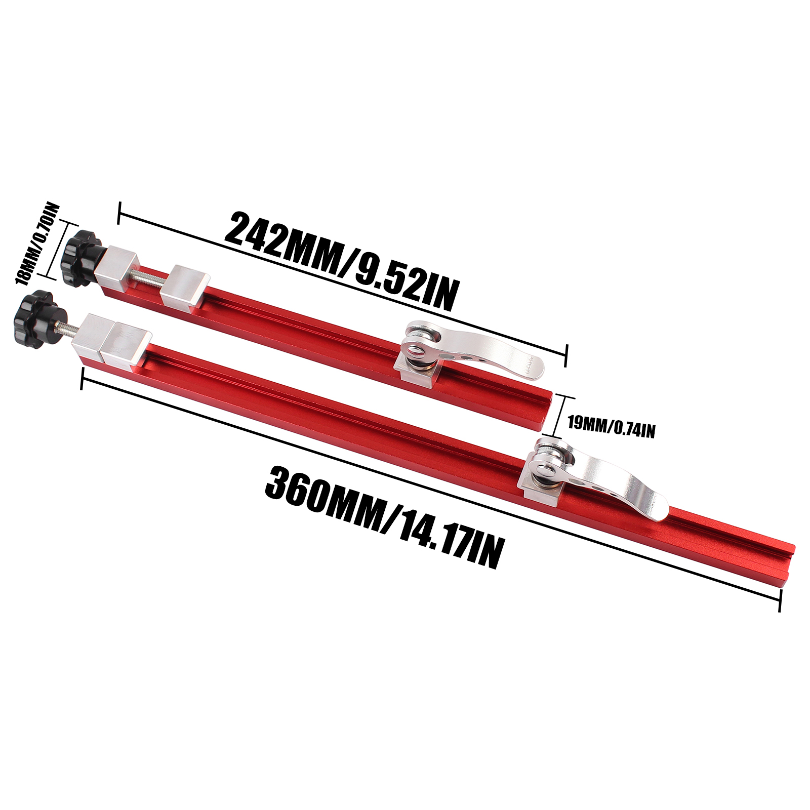 Riel guía de sierra Circular, guía de Base de máquina de corte ajustable de precisión para carpintería, guía de corte y fresado, 1 ud.