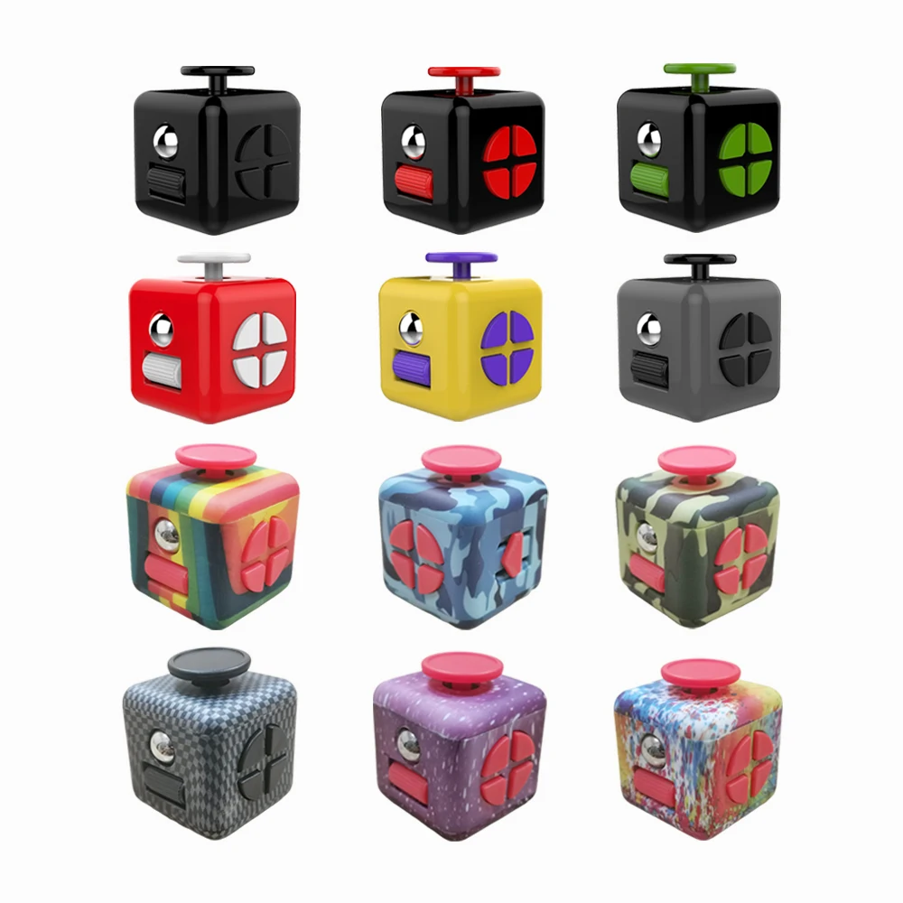 Đồ Chơi Fidget Chống Căng Thẳng Hình Khối Magiques Đẩy Giải Nén Xúc Xắc Cầu Vồng Đầu Ngón Tay Tay Game Antiestress Thư Giãn Đồ Chơi Cho Bé Trai Hình Khối