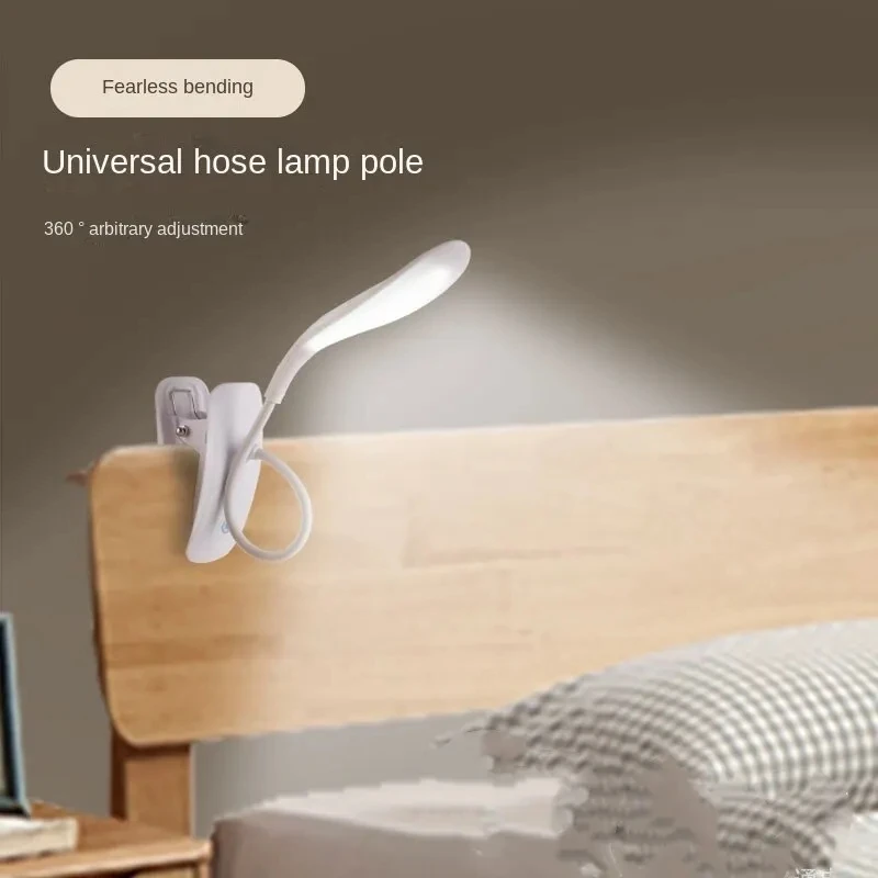 Carregamento usb duckbill lâmpada de mesa três níveis toque escurecimento quarto cabeceira led proteção para os olhos aprendizagem lâmpada clipe livro lâmpada