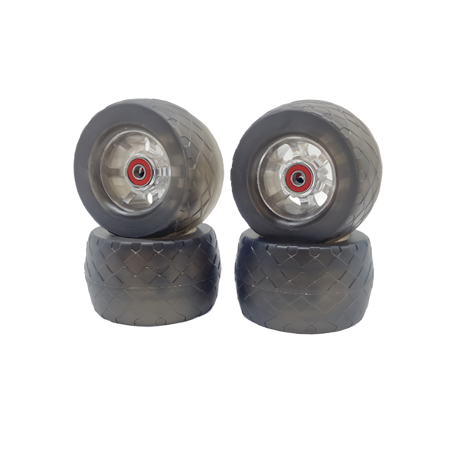 105mm urbano todo terreno fora da estrada rodas de skate elétrico roda do plutônio 78a dureza 85% alta elástica longboard