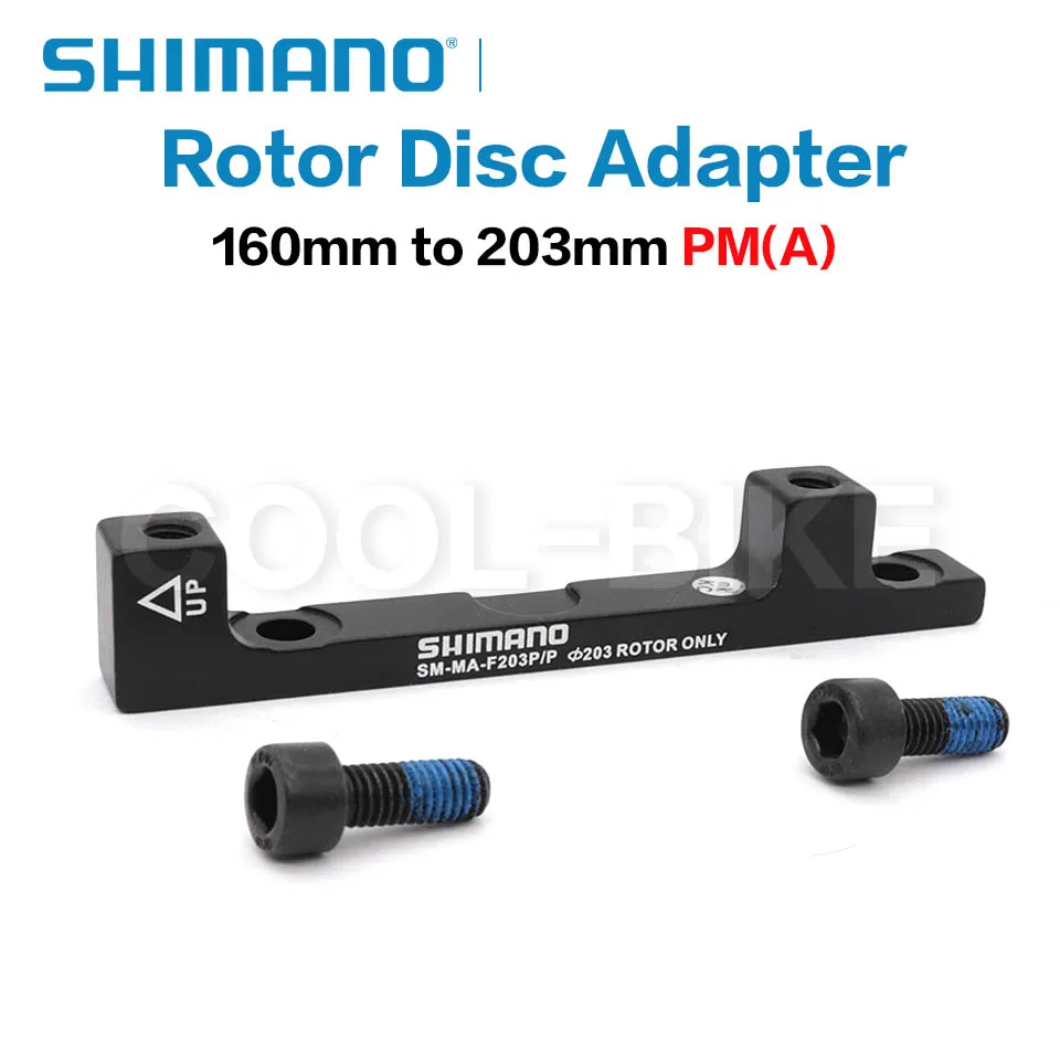 SHIMANO Disc Brake Adapter PM A pillar Disc Brake Bracket For 180mm 203mm Rotor RT86 RT81 RT56 shimano F180P/P2 F203P/PM R160D