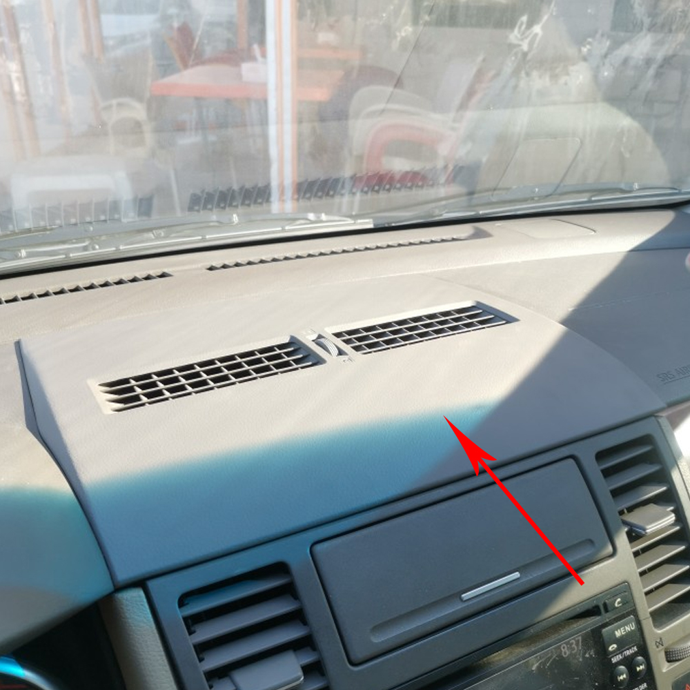 LHD Beige Schwarz Farbe Auto Finisher-Instrument Panel Abdeckung Für Nissan Tiida C11 2005-2011 Halterungen halbe Klimaanlage Vent Outlet