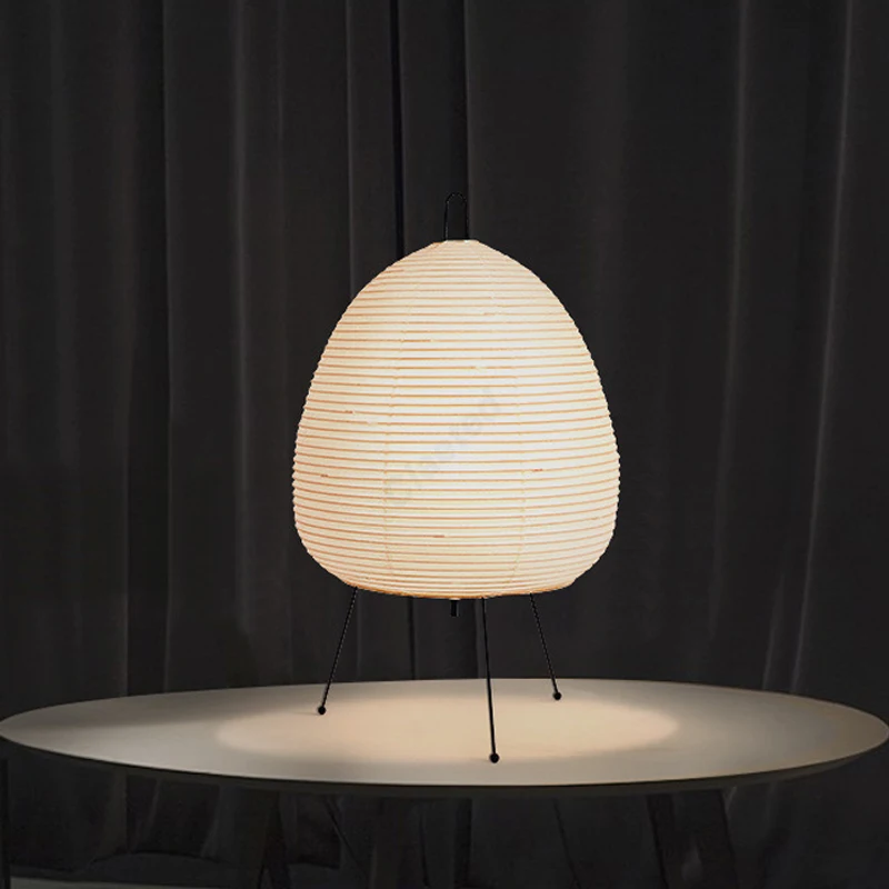 Lámpara de mesa Akari Noguchi Yong de diseño japonés, lámpara de pie de papel de arroz, decoración para el hogar, estudio, dormitorio, Bar, accesorios de iluminación