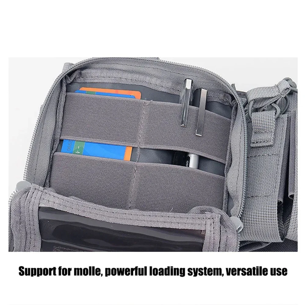 Esportes ao ar livre airsoft engrenagem combate assalto molle colete acessório bolsa saco transportadora tático camuflagem peito rig