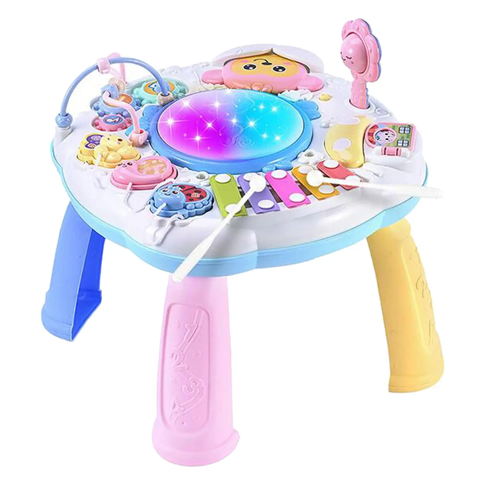 子供のための音楽アクティビティセンターテーブル,1セット,早期教育,学習テーブル,音楽,誕生日プレゼント