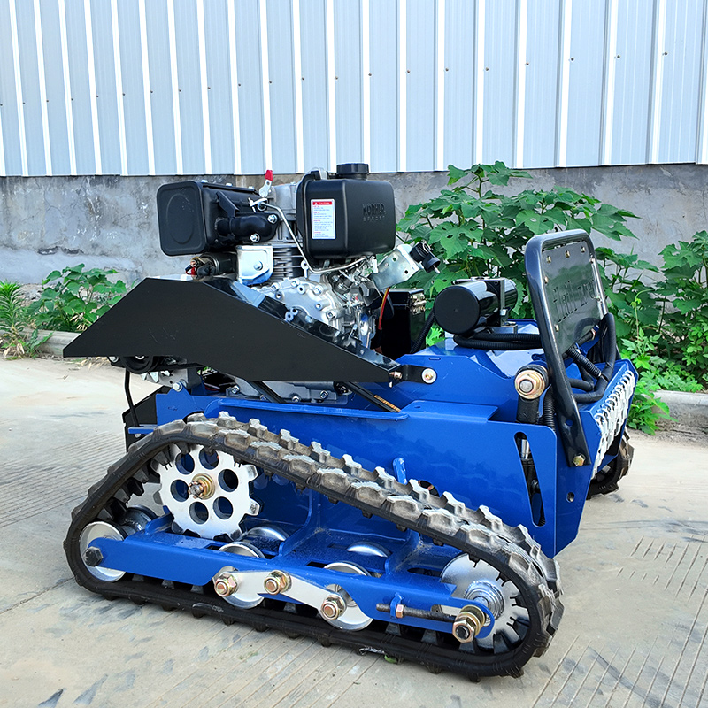 Maßgeschneiderte China-Marke LEAD Crawler Leistungsstarker Motor Nulldrehen mit Rc-Schneeschaufel für Obstgarten