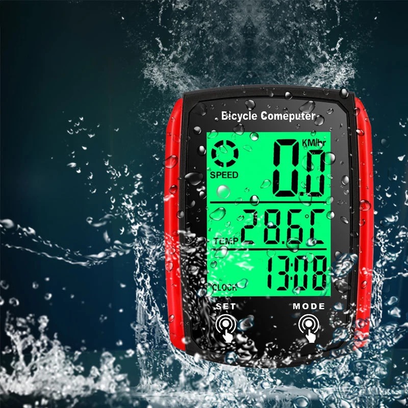 Motocycle Computer Odometer LCD Screen Wired Bicycle Cycling Speedometer Mountain Bike Speedo Meter Motocycle Accessories