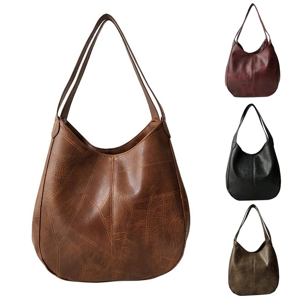 Bolsas femininas vintage luxo couro bolsa de ombro designers grande saco moderno marca moda feminina