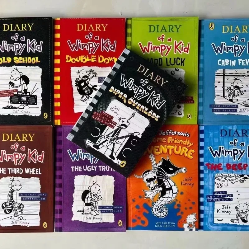 10 เล่ม/ชุด 1- 10/11-20 เล่ม Diary of Wimpy Kid หนังสือภาษาอังกฤษ Diary of Wimpy Kid หนังสือนิยายเด็ก