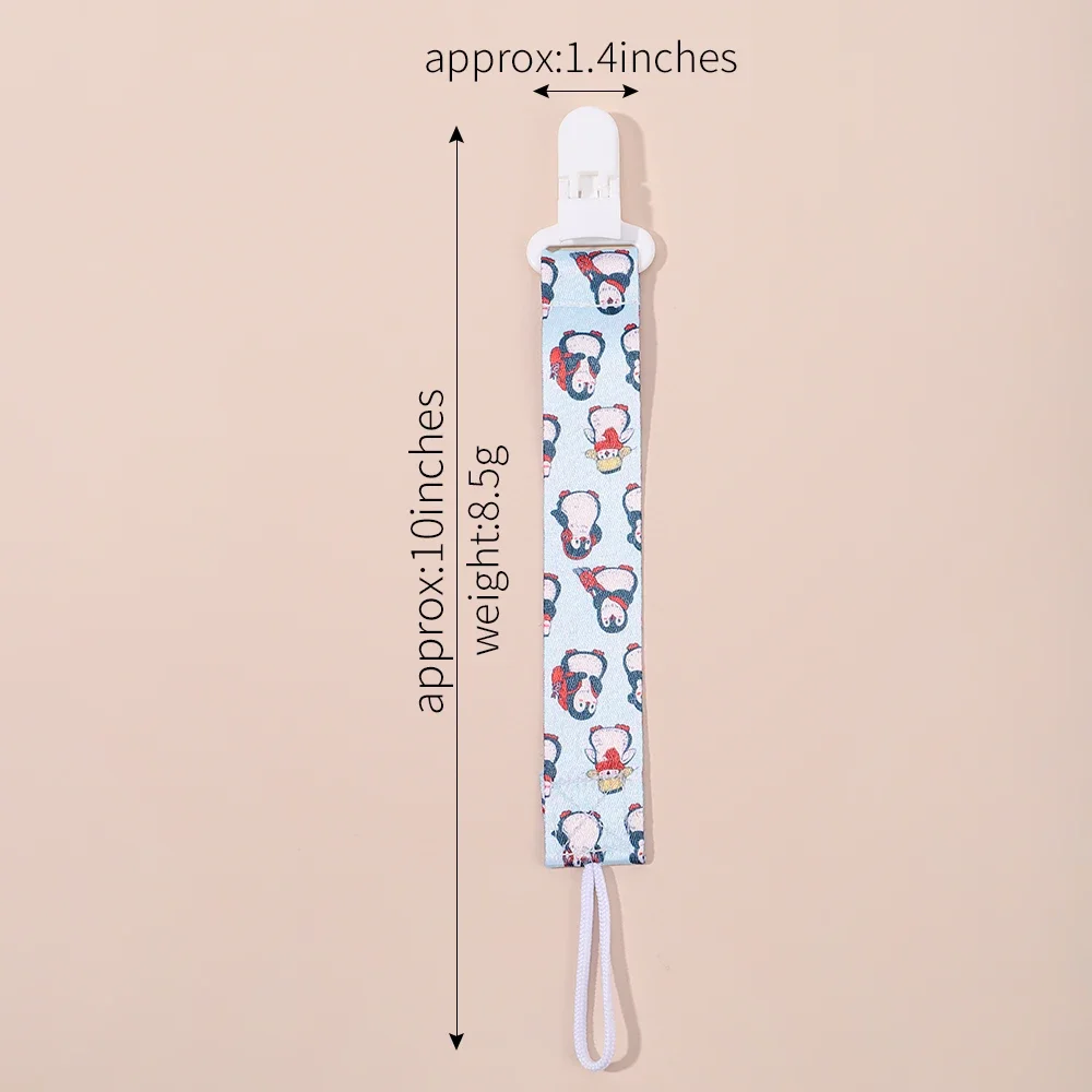 1pcs ปุ่มเด็กการ์ตูน Pacifier คลิปโซ่ริบบิ้นจุกนมหลอกโซ่ Anti-DROP BUCKLE สําหรับ Pacifier เด็กของขวัญ