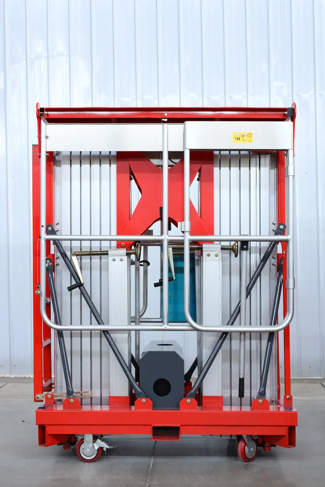 Everlift Piattaforma di lavoro Mobile in alluminio a doppio albero Prezzo di fabbrica Piattaforma di sollevamento elettrica in alluminio Sollevatore verticale a doppio albero