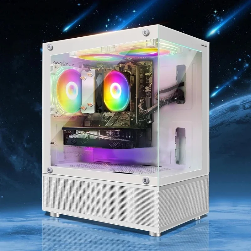 Gaming PC Computer Desktop, AMD Athlon 3000G 3.5G, Radeon RX 580 16G GDDR5, 16G DDR4, 1T SSD, 600M WiFi, BT 5.0