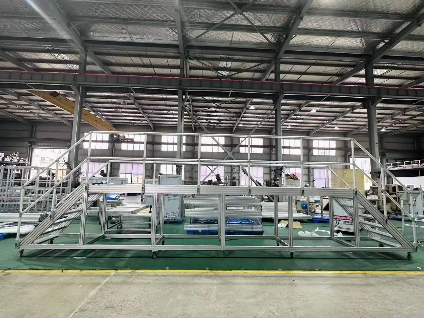 Work Platform Stair Step/stair and Platform System/aluminum Step Ladder Platform
