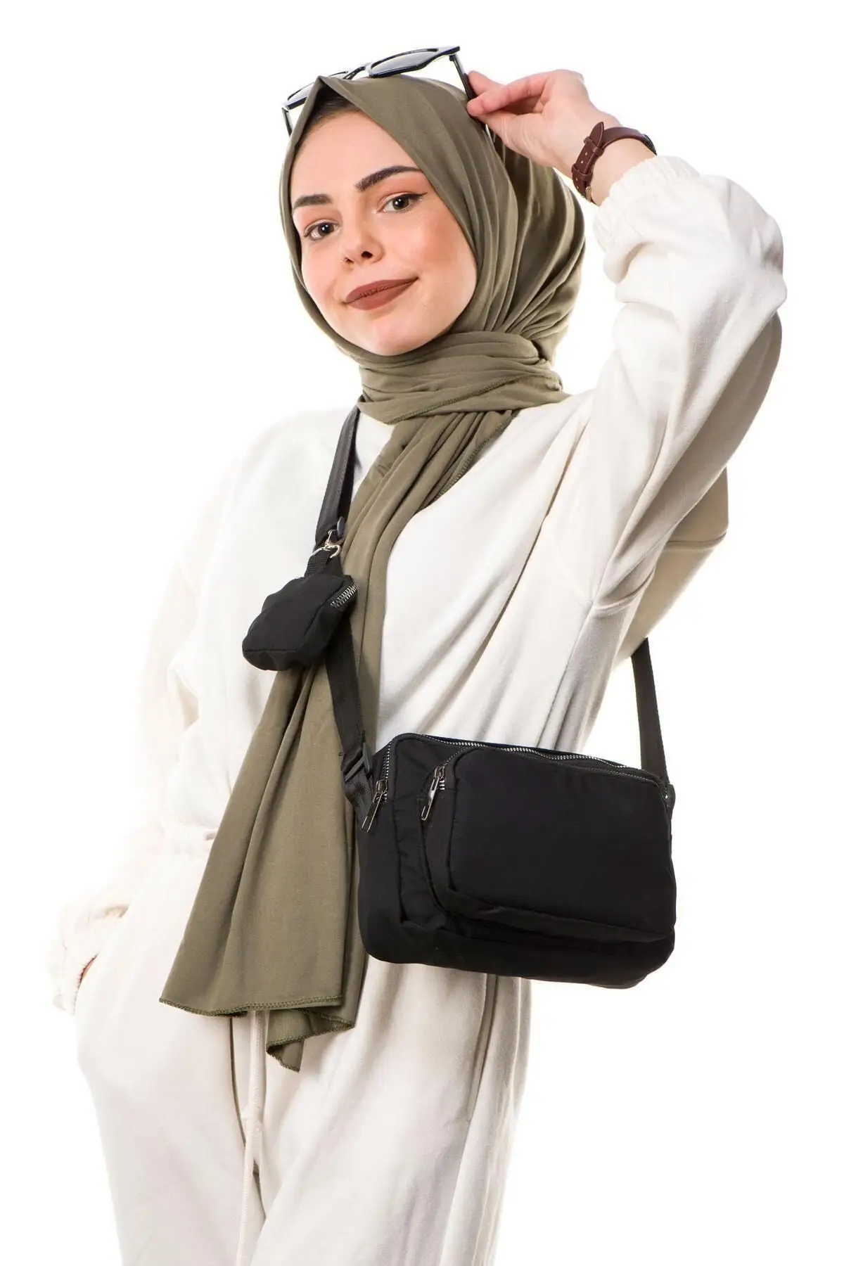 Dompet Wanita Tas Bahu Rinci Tren Mode Hitam Kualitas 2022 Musim Tas Wanita Muda Pendek Panjang