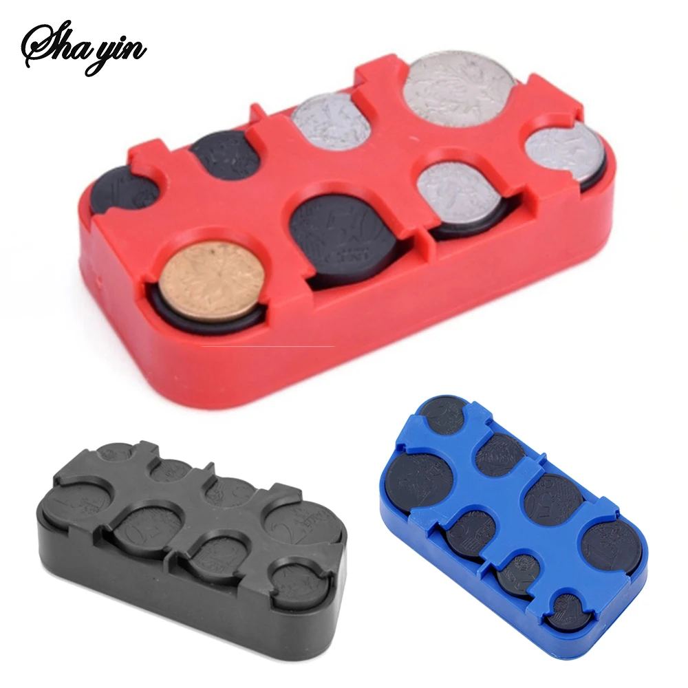 Creative Coin Box, Euro 8 Coin Boxes, Coin Dispenser, Change Storage Box, Coin Savings Box, Coin Organizer