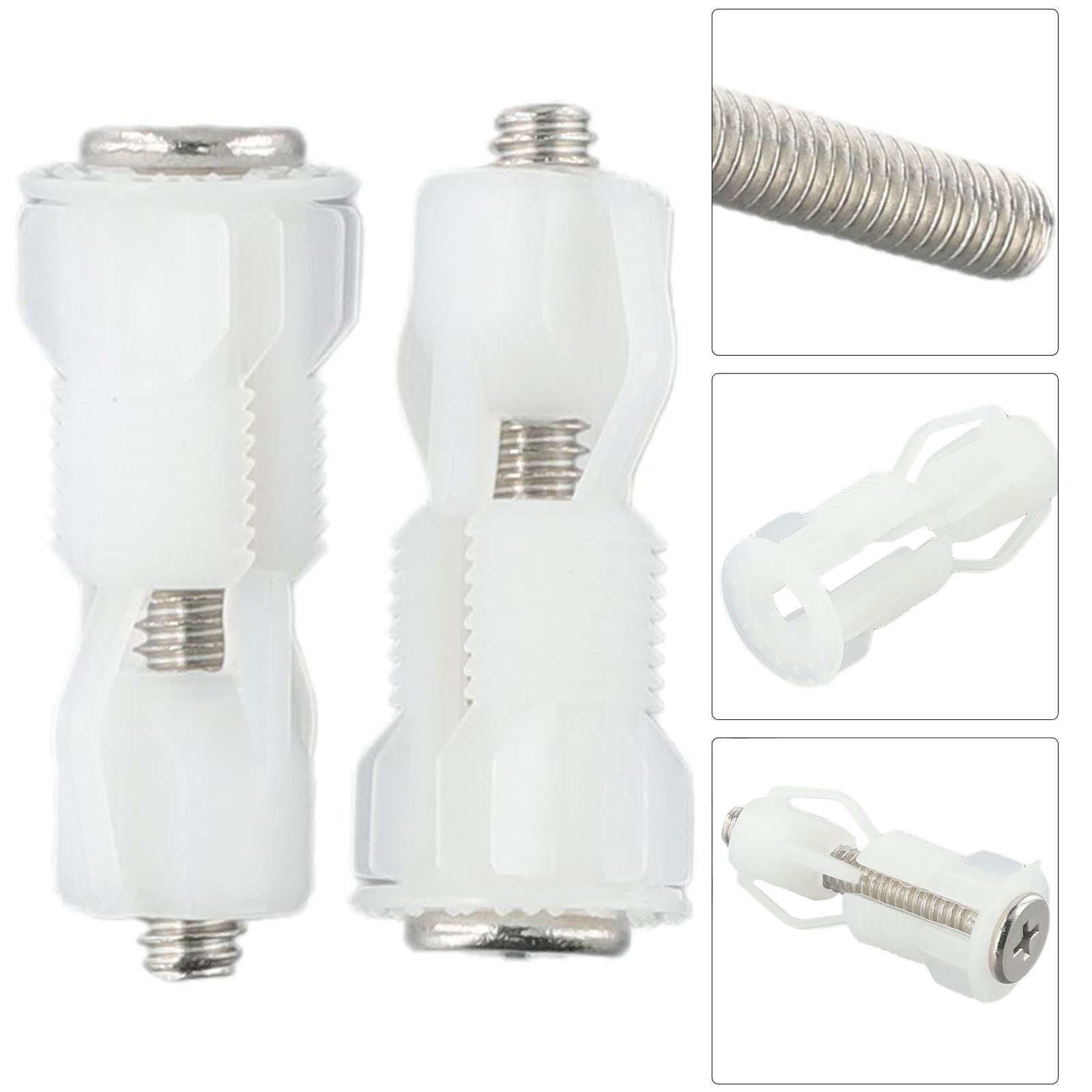 2 stücke Top Fix Wc-sitz Schrauben Mutter Abdeckung Deckel Pan Befestigung WC Blind Loch Montage Kits Ersatz Wc-sitz Schrauben bad Teil