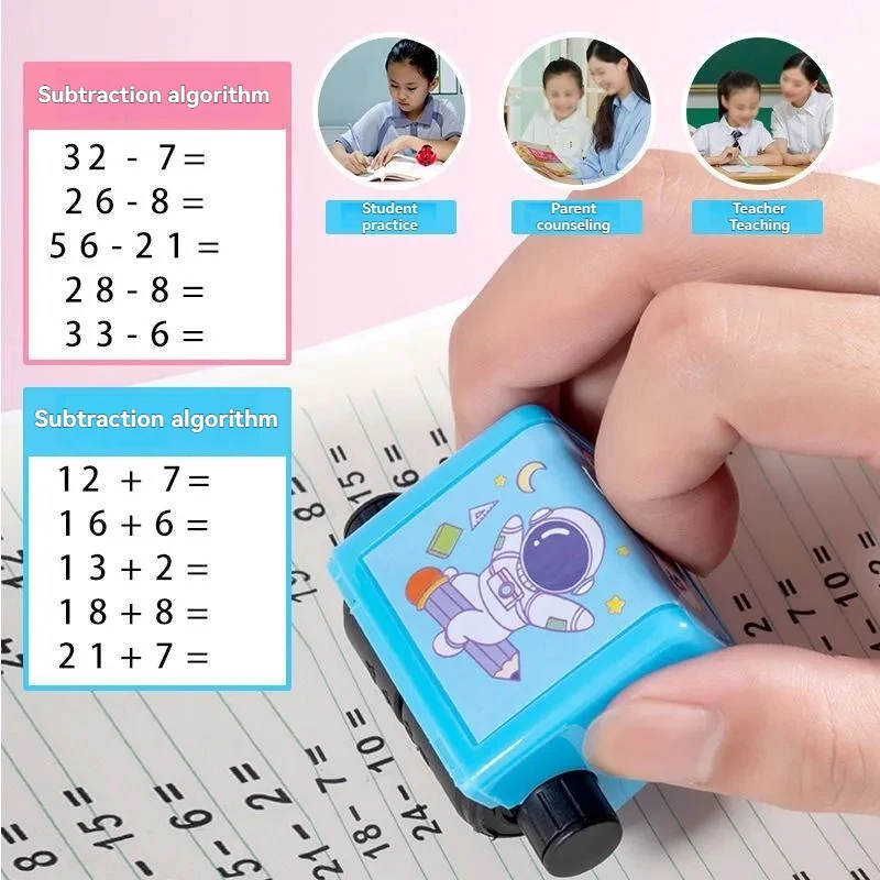 Addition And Subtraction Roller Stamps  Multiplication And Division Exercise Questions Math Stamps  Elementary School Mental Ari
