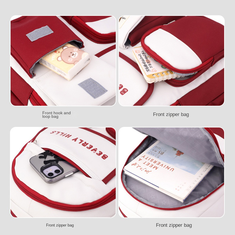 Children School Backpack with Wheels Students School Bags for Girls Trolley Bag Cute Schoolbag Rolling Wheeled Backpack Book Bag