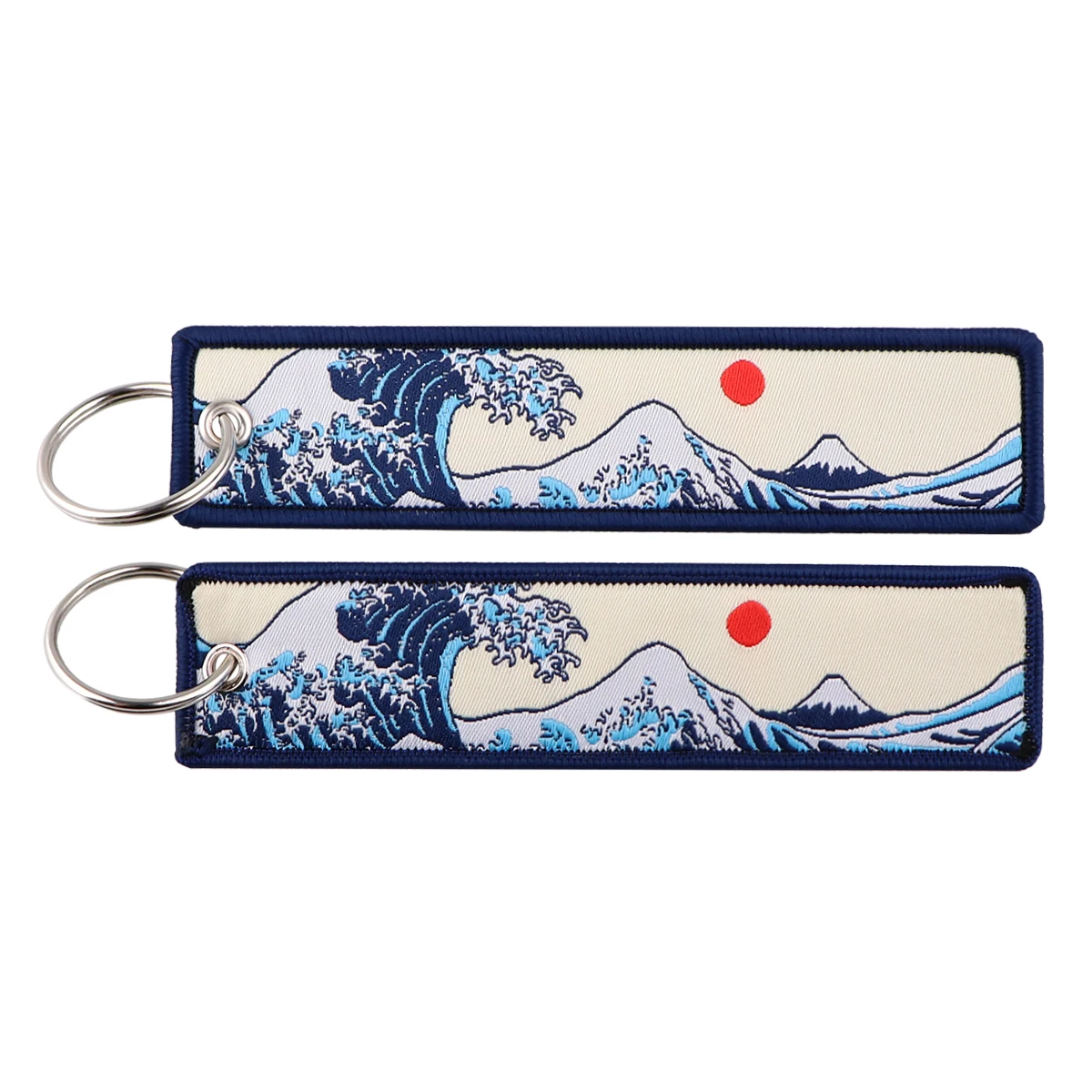 ญี่ปุ่นอะนิเมะเย็บปักถักร้อย Key Fobs Key Tag รถจักรยานยนต์รถยนต์กระเป๋าเป้สะพายหลัง Chaveiro พวงกุญแจสําหรับเพื่อนแฟชั่น Key Ring ของขวัญ