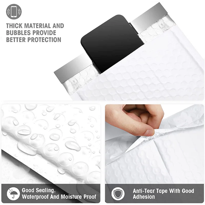 30pcs Bubble Mailers เลเซอร์ POLY Bubble Mailer Self Seal เบาะซองของขวัญกระเป๋าเลเซอร์บรรจุภัณฑ์ซองจดหมายสําหรับหนังสือ