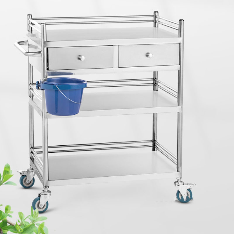 Carrello per salone in acciaio inossidabile Carrello per ospedale Carrello per salone di bellezza Carrello mobile per attrezzature mediche per sala operatoria Z