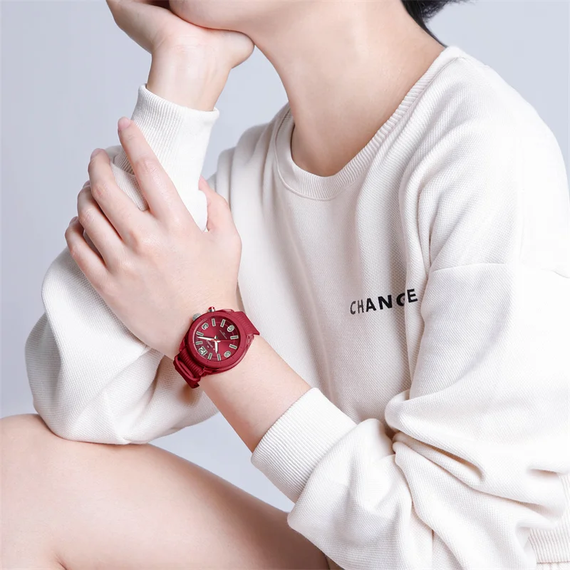 NAVIFORCE-Reloj de moda para mujer, resistente al agua, con personalidad, de cuarzo, de lujo, regalo romántico para novia, 2024