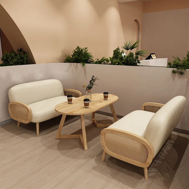 Cafe book bar leisure area dessert soda fountain sofa reception negotiation table and chair