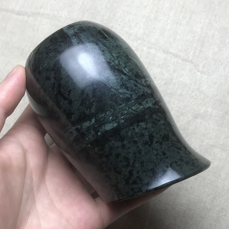 Divisor de licor de Jade oscuro, olla de vino de Jade, recipiente de vino, estilo Retro, medicina, Rey, piedra, despertar