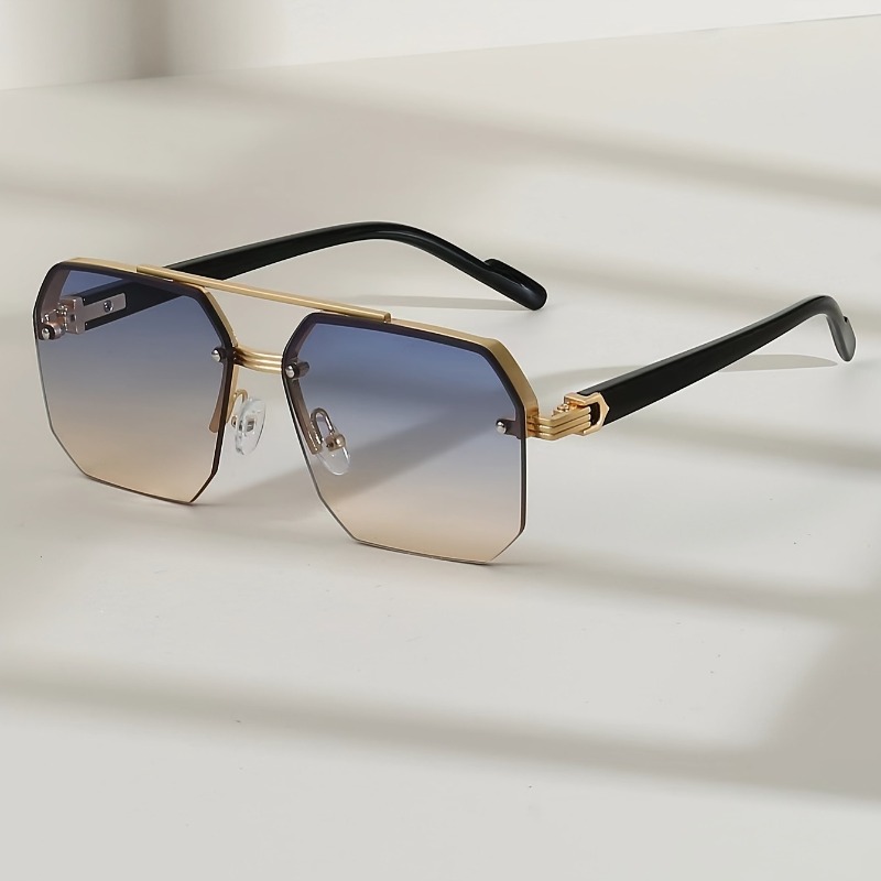 Nieuwe mode half frame snijkant modebril voor mannen en vrouwen Trendy Europese en Amerikaanse box-modebril