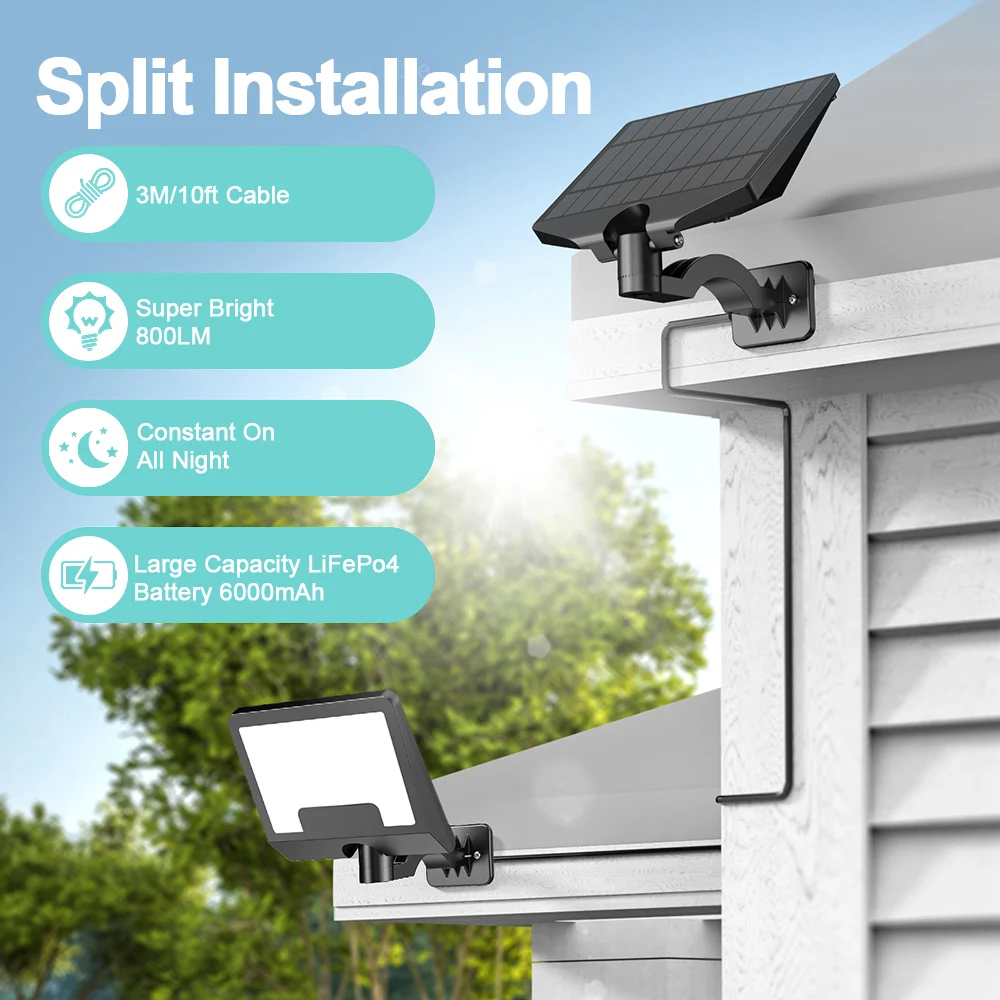 Luci solari Lampada a sospensione solare per interni ed esterni 180/228 Lampada da capannone a LED Sensore di movimento con telecomando IP65 Gazebo da fienile impermeabile