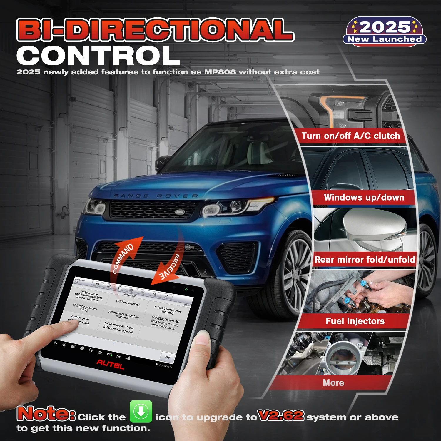 Autel MaxiCOM MK808BT PRO outils de Diagnostic automobile Bluetooth OBD2 Scanner lecteur de Code outil de Diagnostic PK MK808KBT MK808S