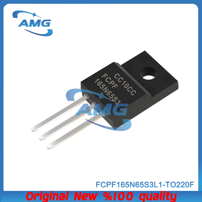 10 Uds FCPF165N65S3L1 FCPF165N65S3 paquete de orificio pasante TO-220F transistores de efecto de campo