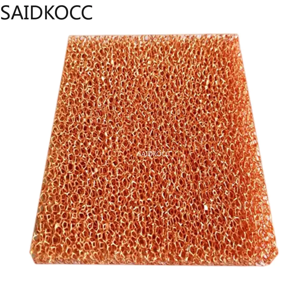 100mmx100mmx2.0mm 10ppi 20ppi  30ppi Low Price Customizable Foam Cu Metal Copper Foam for Lab Electrode Research