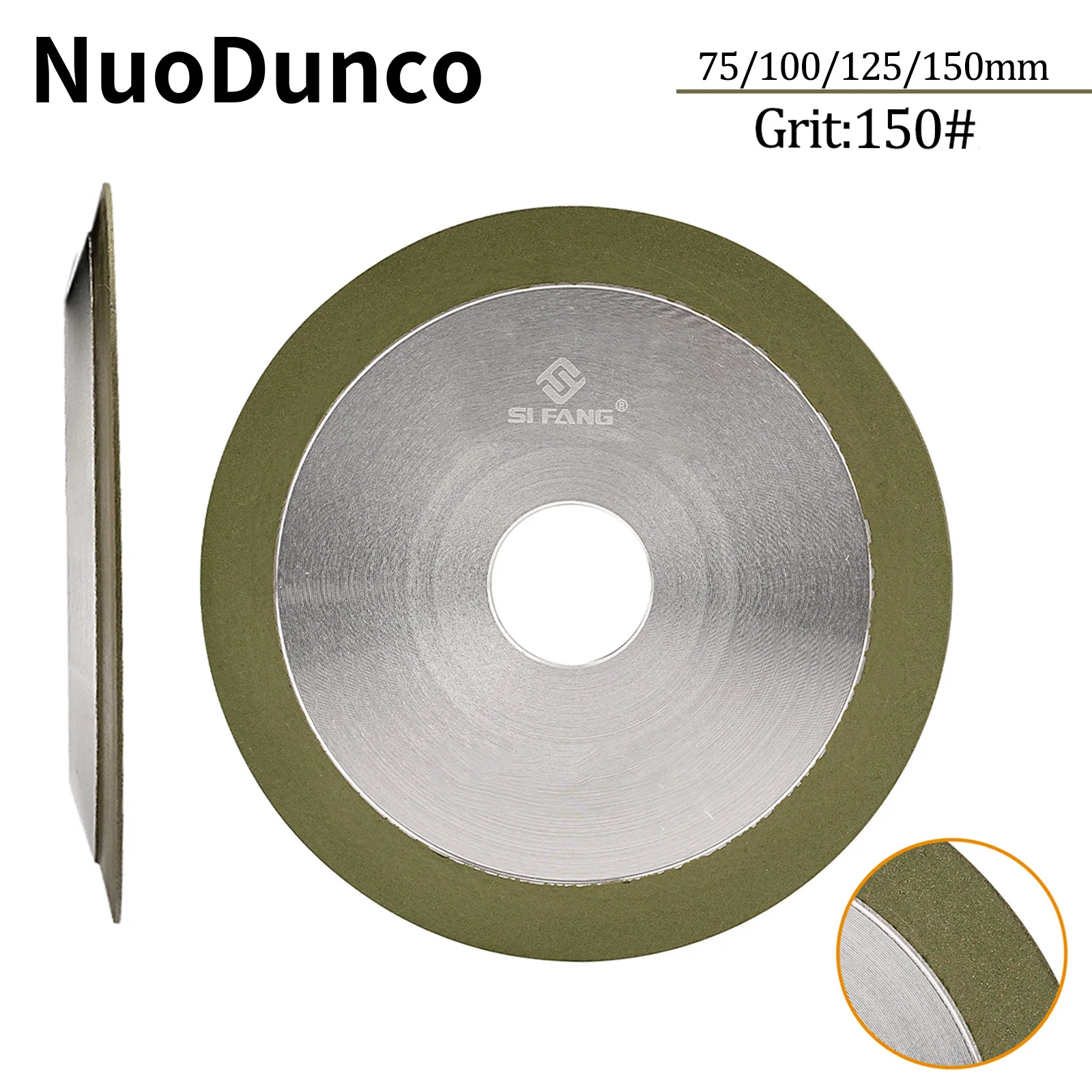 3/4/5/6Inch Diamond Grinding Wheel Circular Resin Grinding Disc for Carbide Metal Tungsten Steel Milling Cutter Grinding Tools