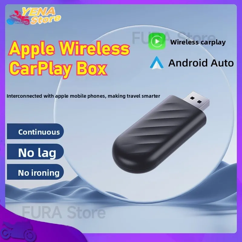 Adaptor CarPlay berkabel 2-in-1 ke nirkabel dan konektivitas plug-and-play adaptor nirkabel Android Auto