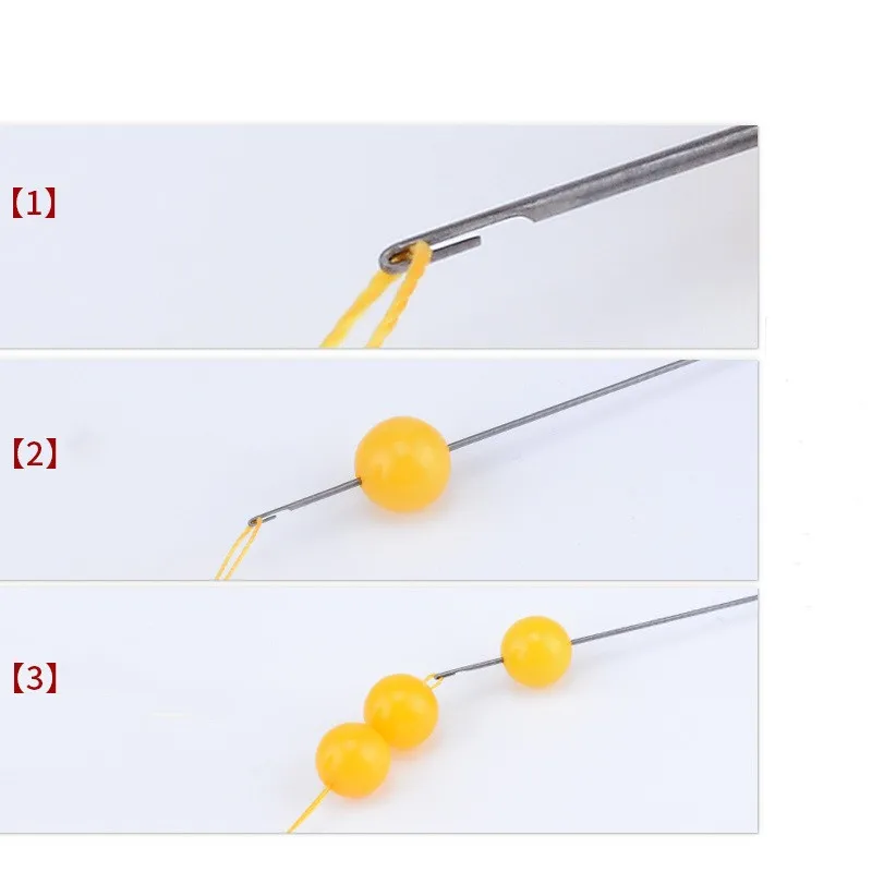 Ensemble d'aiguilles à perles, ouverture latérale, utilisées pour le filetage des fils de perles, pratiques et pratiques, outil de fabrication de bijoux à faire soi-même, 4 pièces