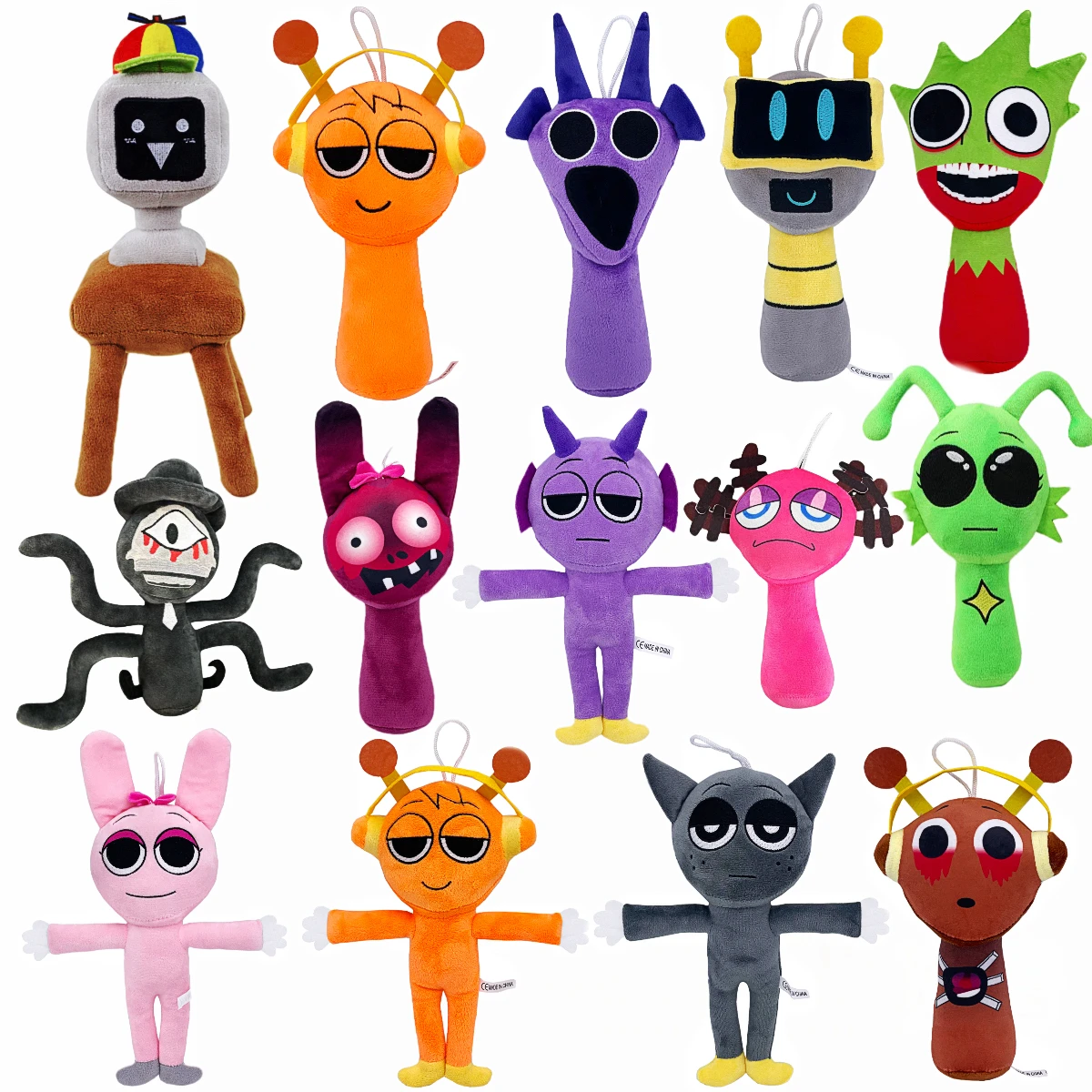 Sprunki Peluche Sprunki Incredibox Peluche Sprunki Gioco morbido Cuscino per cartoni animati Regali di compleanno per bambini Bambole di pezza Regalo di Natale