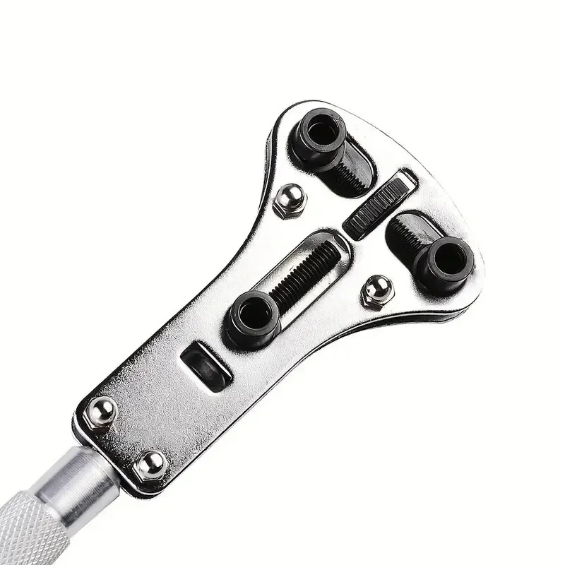 調節可能なネジ付き時計ケース,修理ツール,レンチ,メンテナンスキット,下部カバー,バッテリー交換,3本の爪